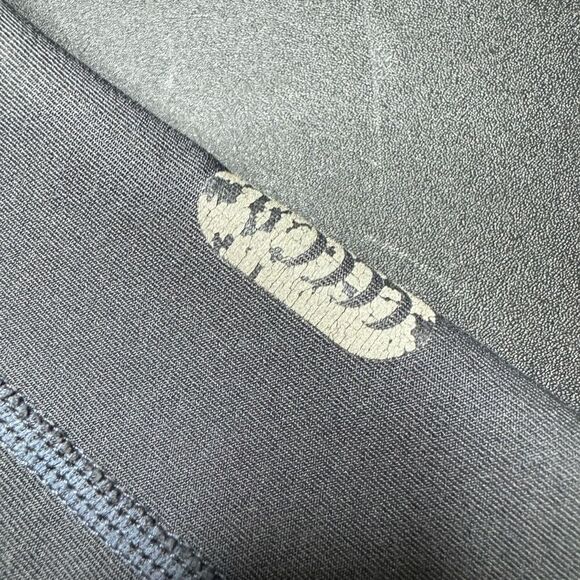 Nike FitDry Womens L Activewear Crop Compression Pants Gray Stretch Drawstring - Picture 2 of 7